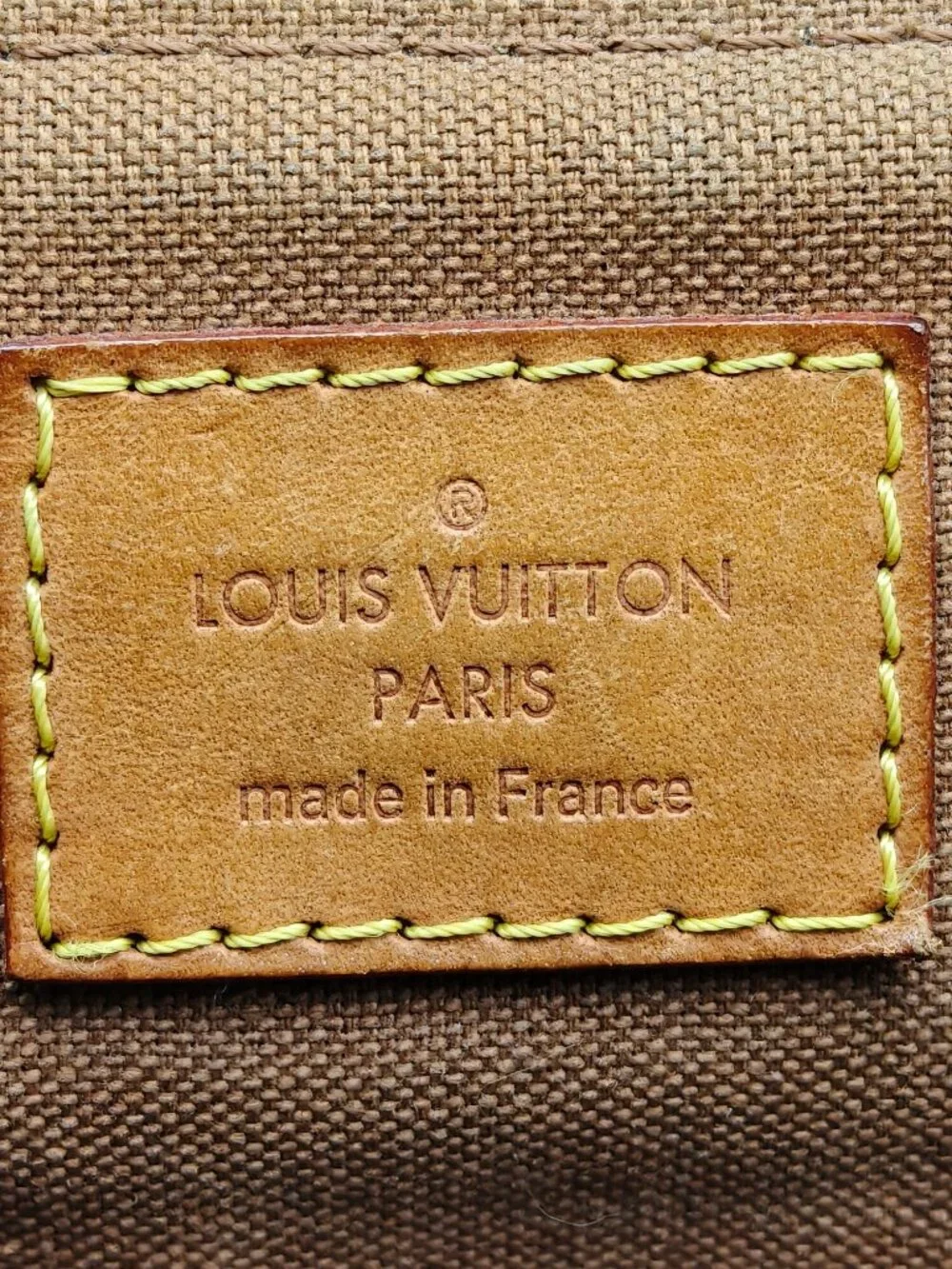 Louis Vuitton Monogram Palermo PM Tote Handbag Brown Canvas Top Handle Bag